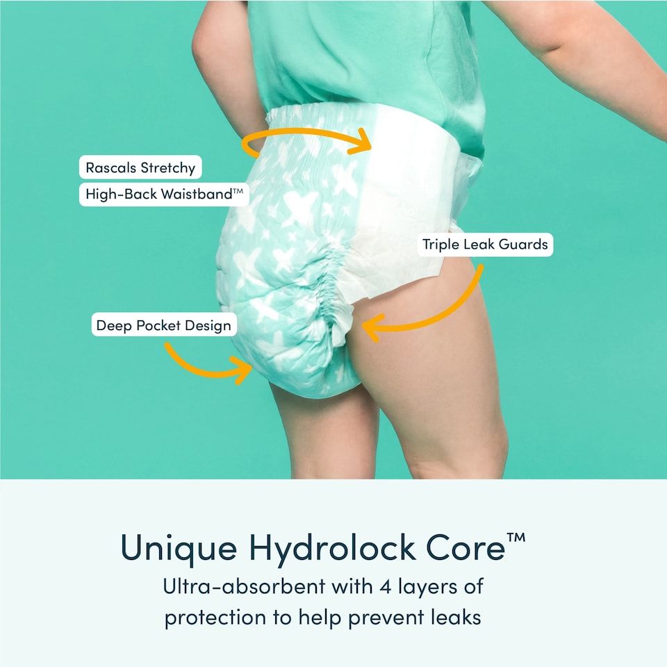 image 1 of Rascals Premium Nappies, Size 1 | 54 Pack 