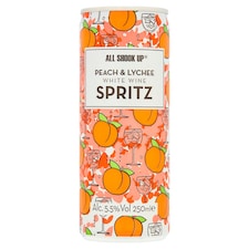 All Shook Up Peach & Lychee White Wine Spritz 250ml