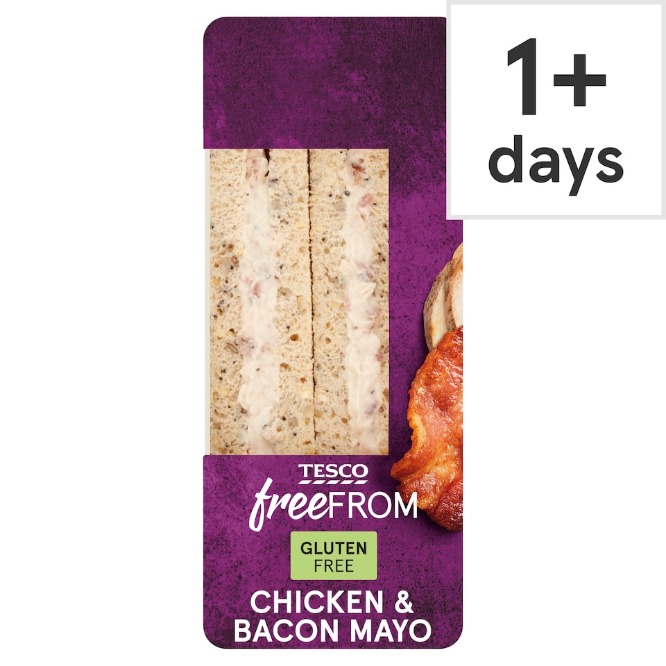 Tesco Free From Chicken, Bacon & Mayonnaise Sandwich