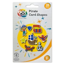 Go Create Pirate Card Shapes 25 Pieces