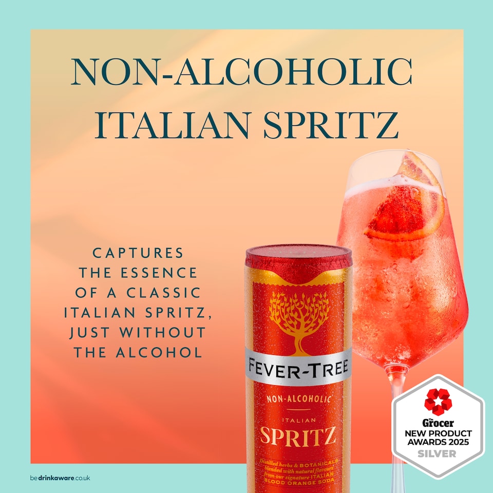 image 1 of Fever Tree Non-Alcoholic Italian Spritz 4 x 250ml