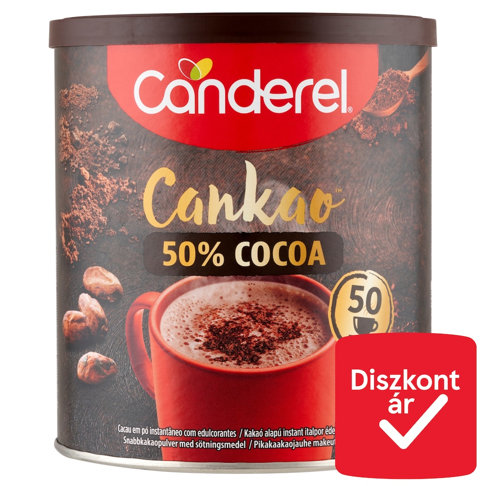 Canderel Cankao kakaó alapú instant italpor édesítőszerekkel 250 g