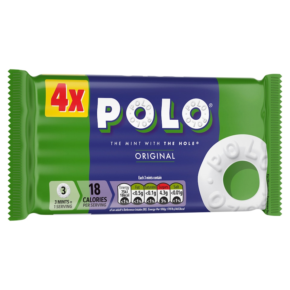image 1 of Polo Original Mint Tube Multipack 34g 4 Pack