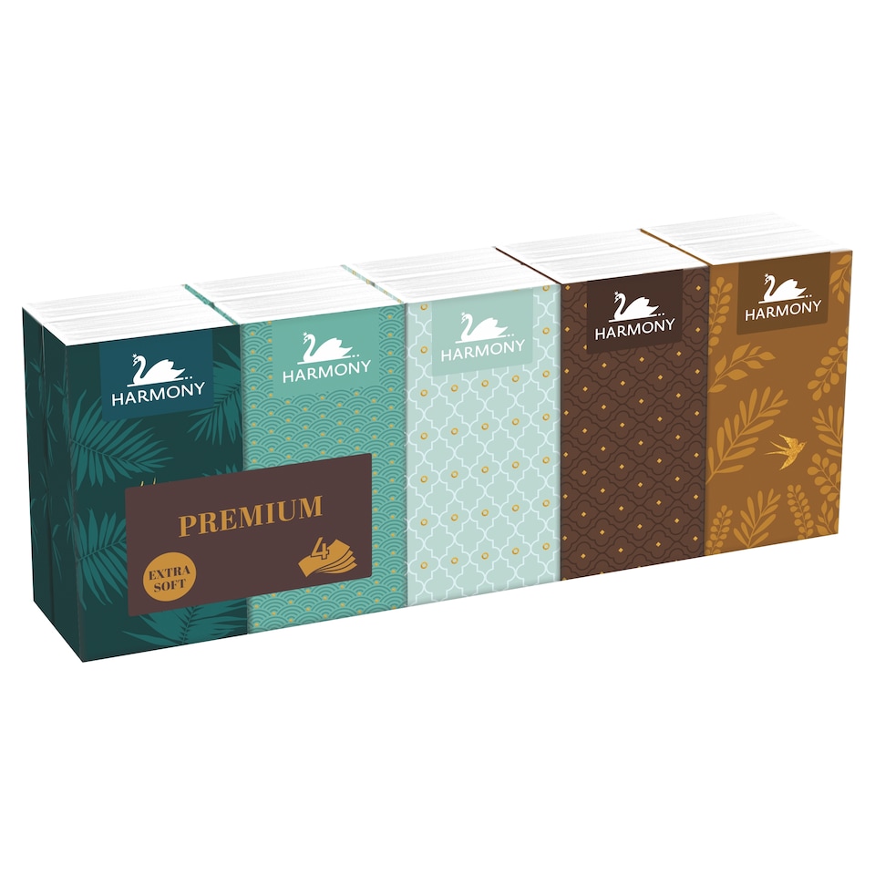 Harmony Premium Extra Soft Handkerchiefs 4 Plies 10 x 9 pcs