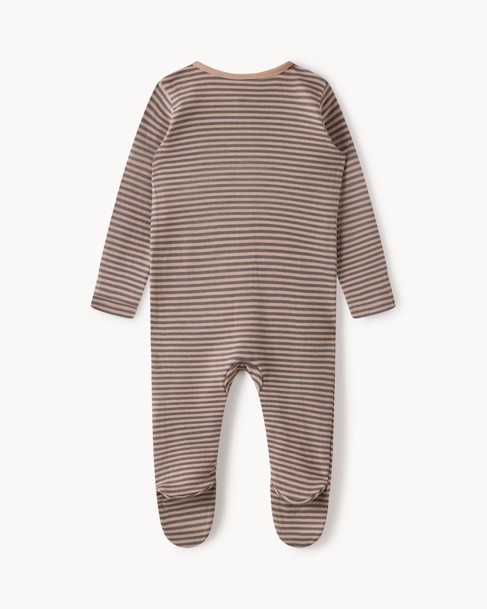 image 1 of Disney Mickey Mouse 3-Pack Pure Cotton Sleepsuits in Med Nude