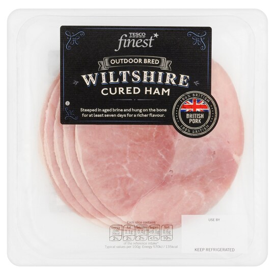 Tesco Finest Brit Cured Ham 180G Tesco Groceries
