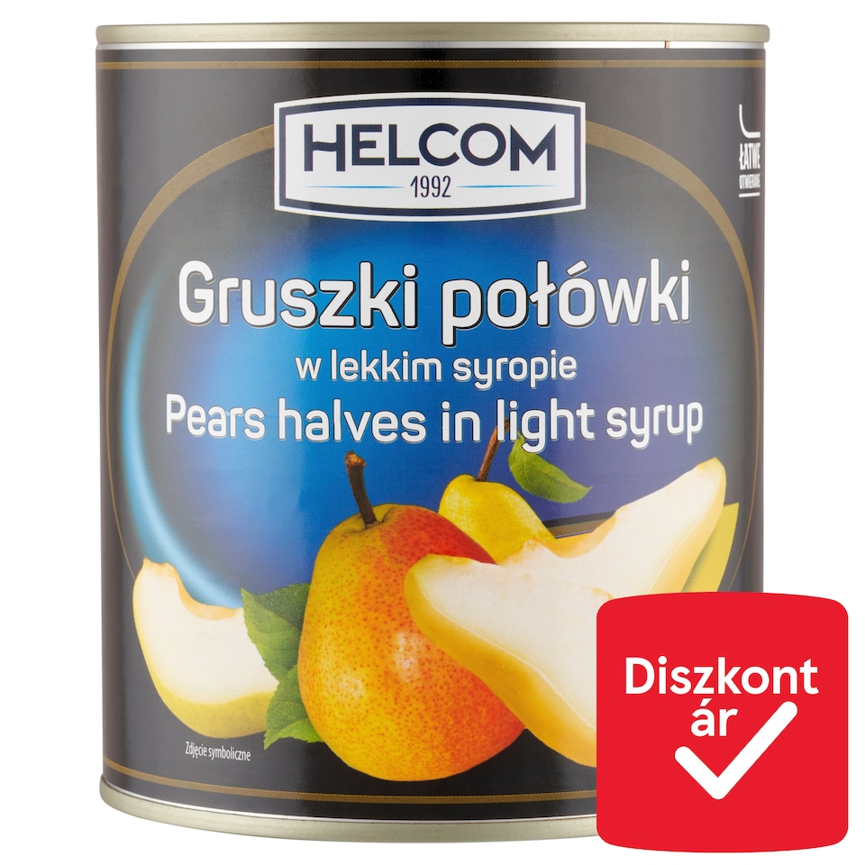 Helcom felezett körte cukrozott lében 820 g  1. kép