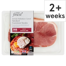 Tesco Finest British Wiltshire Cured Smoked Gammon Steaks 460g