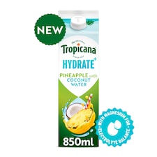 Tropicana Hydrate+ Refreshing Pineapple with Coconut Water 850ml