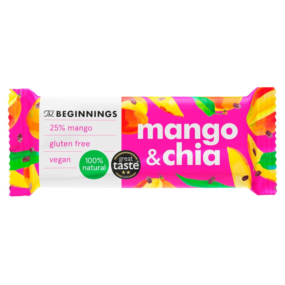 The Beginnings Mango & Chia Fruit Bar 40g