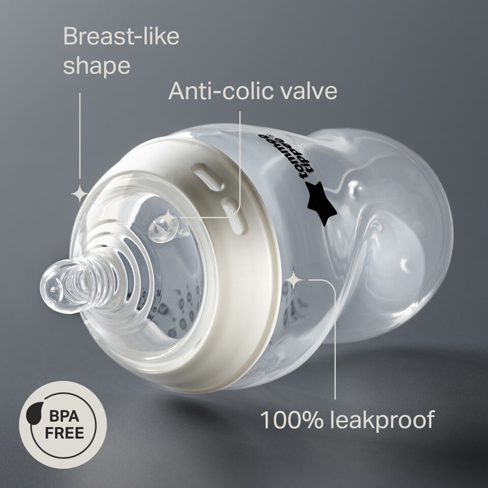 image 1 of Tommee Tippee Closer To Nature Decorative Bottles 260Ml X2