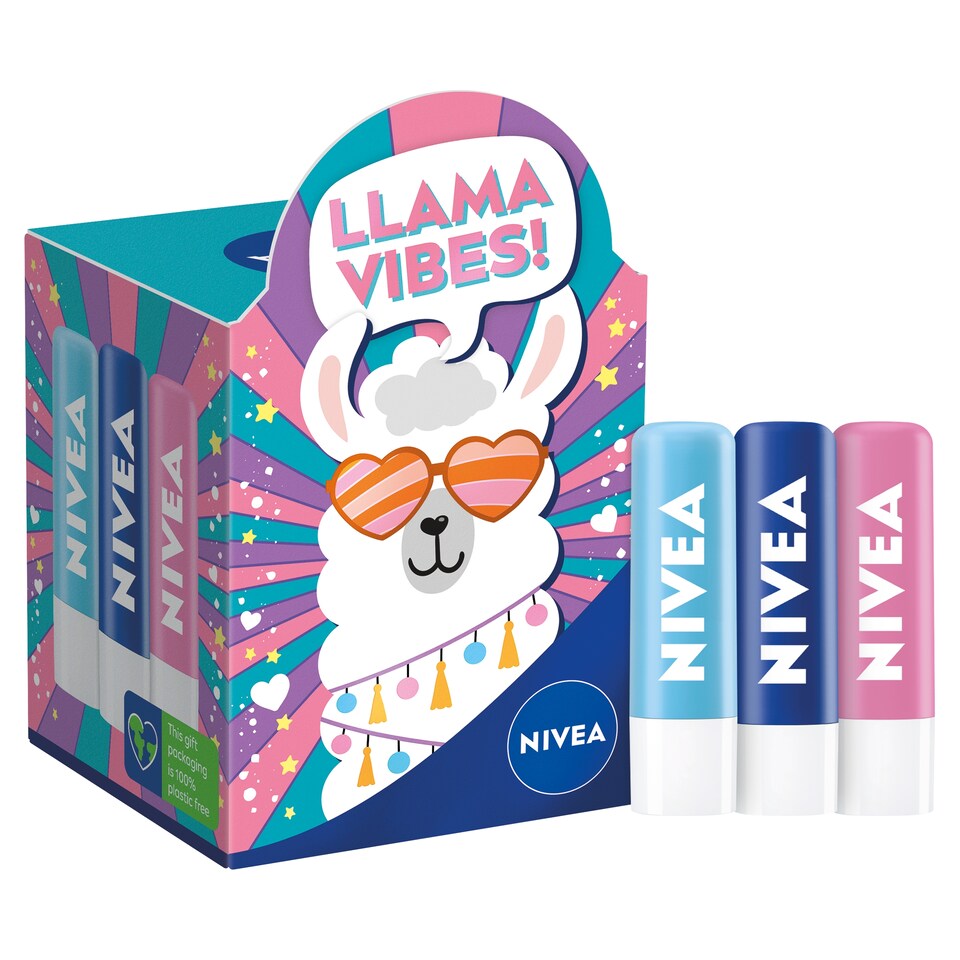 image 1 of NIVEA HAPPY KISSES LIP BALM GIFT