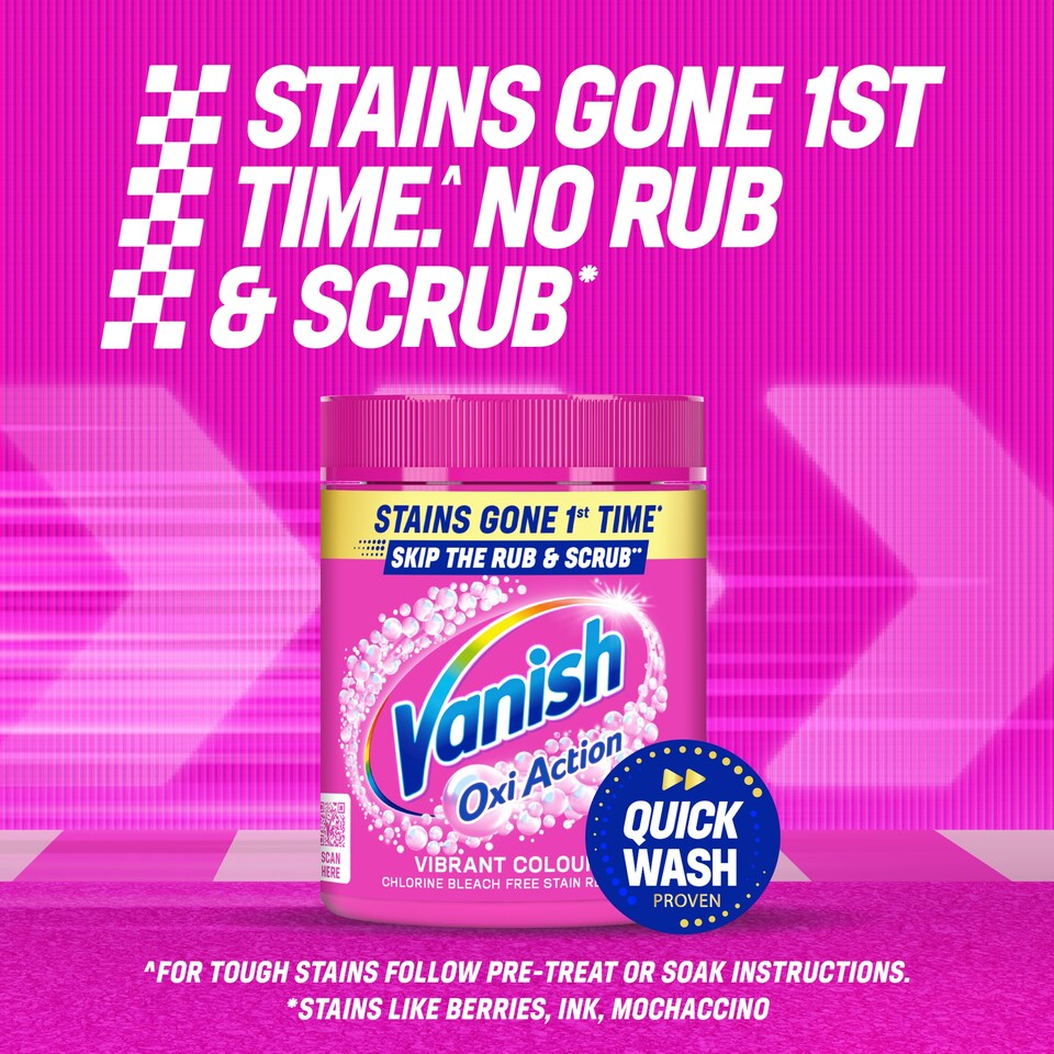 image 1 of Vanish Gold Oxi Action Laundry Stain Remover Powder Colours 1kg