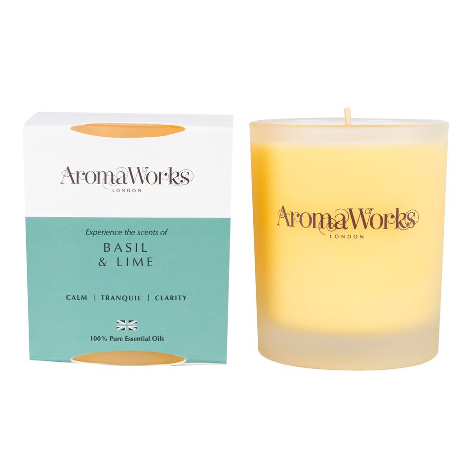 Aromaworks Basil & Lime Candle 220g
