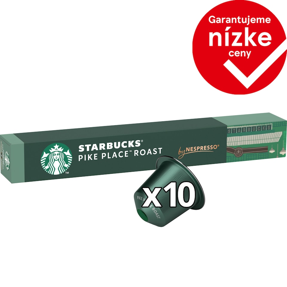 obrázok 1 z Starbucks by Nespresso Pike Place Roast - káva v kapsulách - 10 kapsúl v balení
