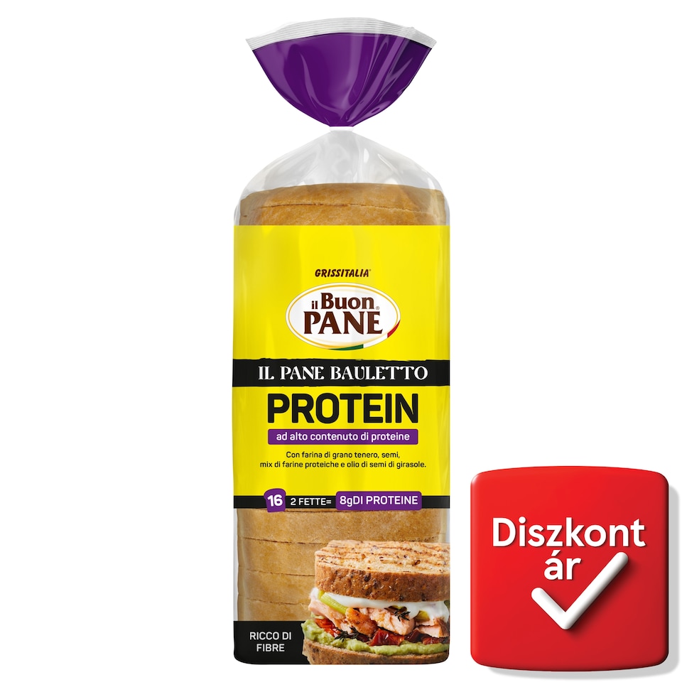 Il Buon Pane Protein "0" típusú lágy magvakból teljes kiőrlésű lisztből, készült kenyér 400 g