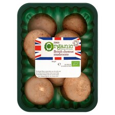 Tesco Organic Chestnut Mushrooms 250G