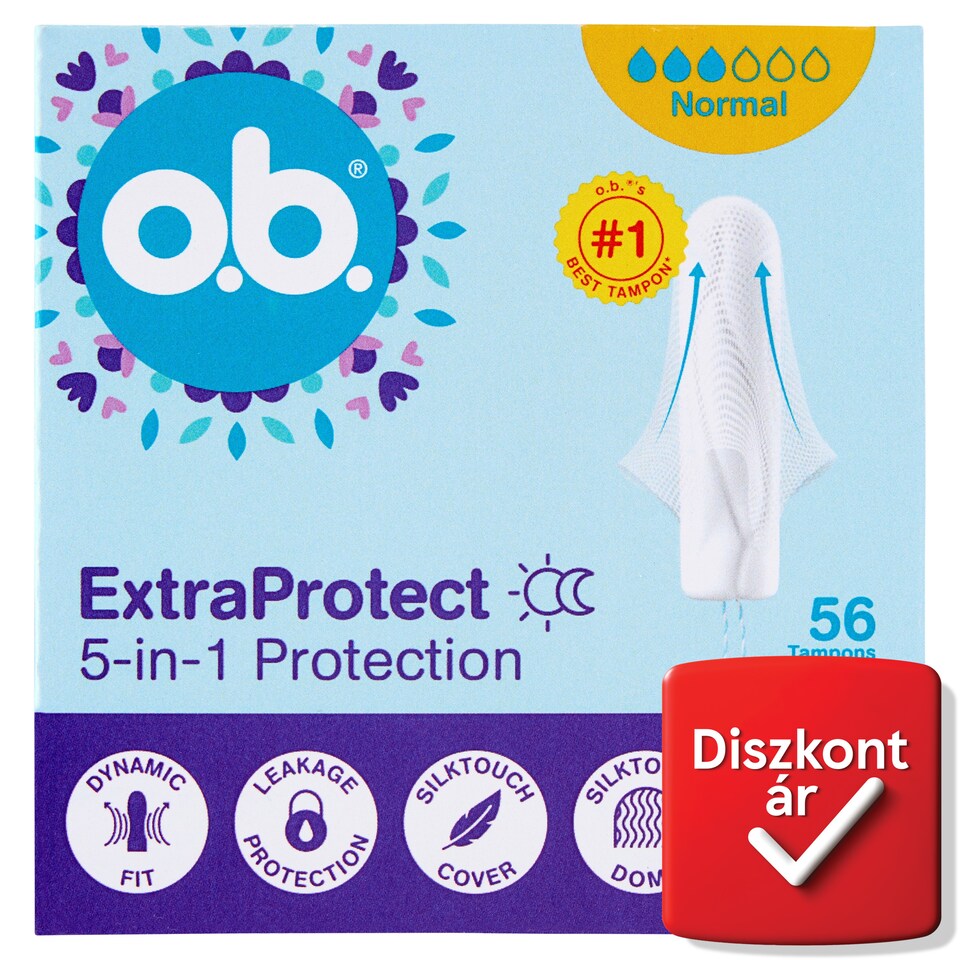o.b. ExtraProtect Normal Tampons 56 pcs