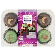 Tesco 6 Chocolate & Pistachio Cupcakes