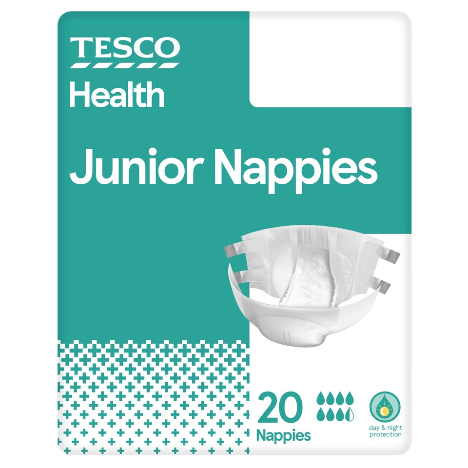 Tesco Health Junior Nappies 20 Pack