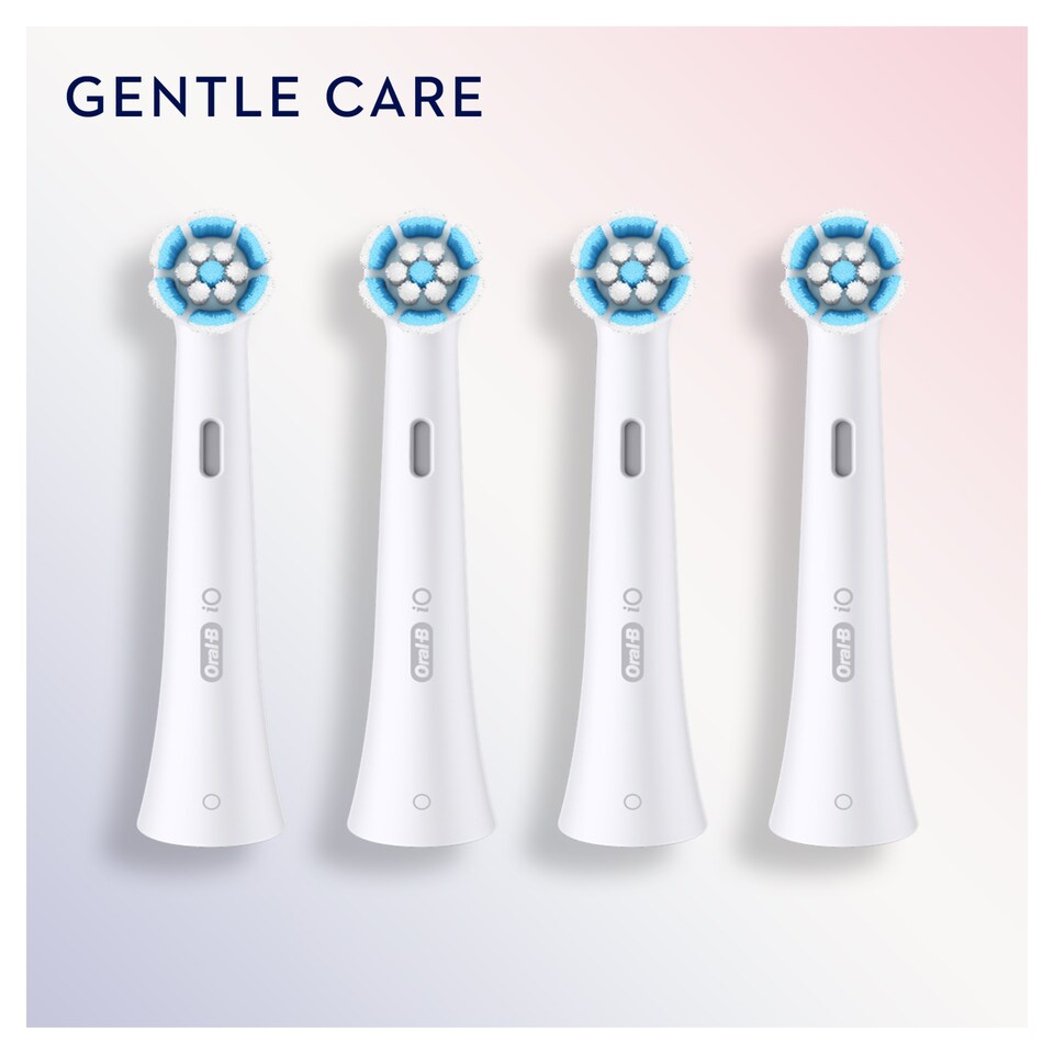 image 1 of Oral-B IO Gentle Care White Electric Toothbrush Heads 4 pack
