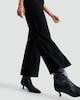 image 2 of  F&F Ribbed Wide Leg Co-ord Trousers in Black