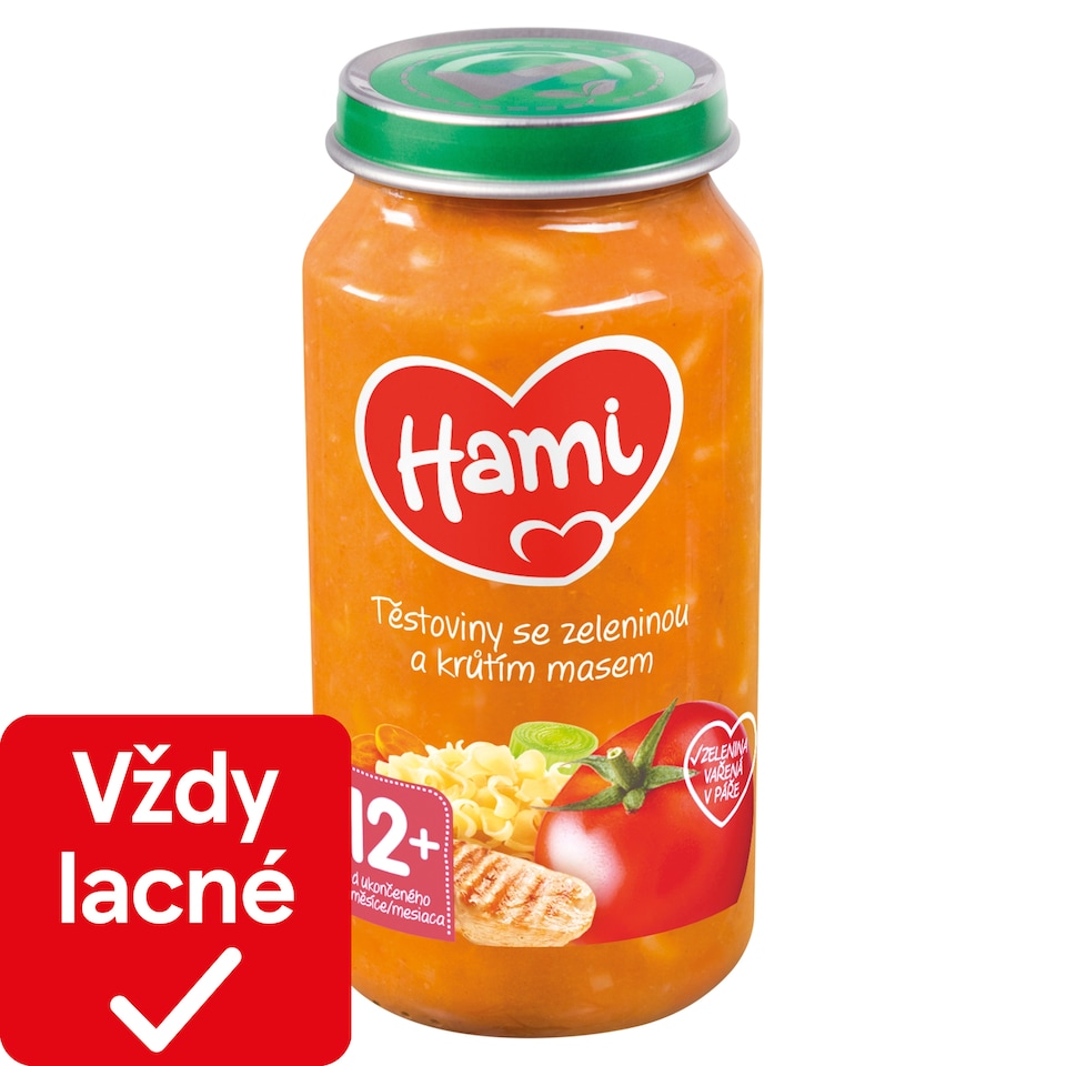 Hami príkrm Cestoviny so zeleninou a morčacím mäsom 12+ 250 g