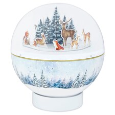 Tesco Musical Snow Globe Biscuit Tin 375G
