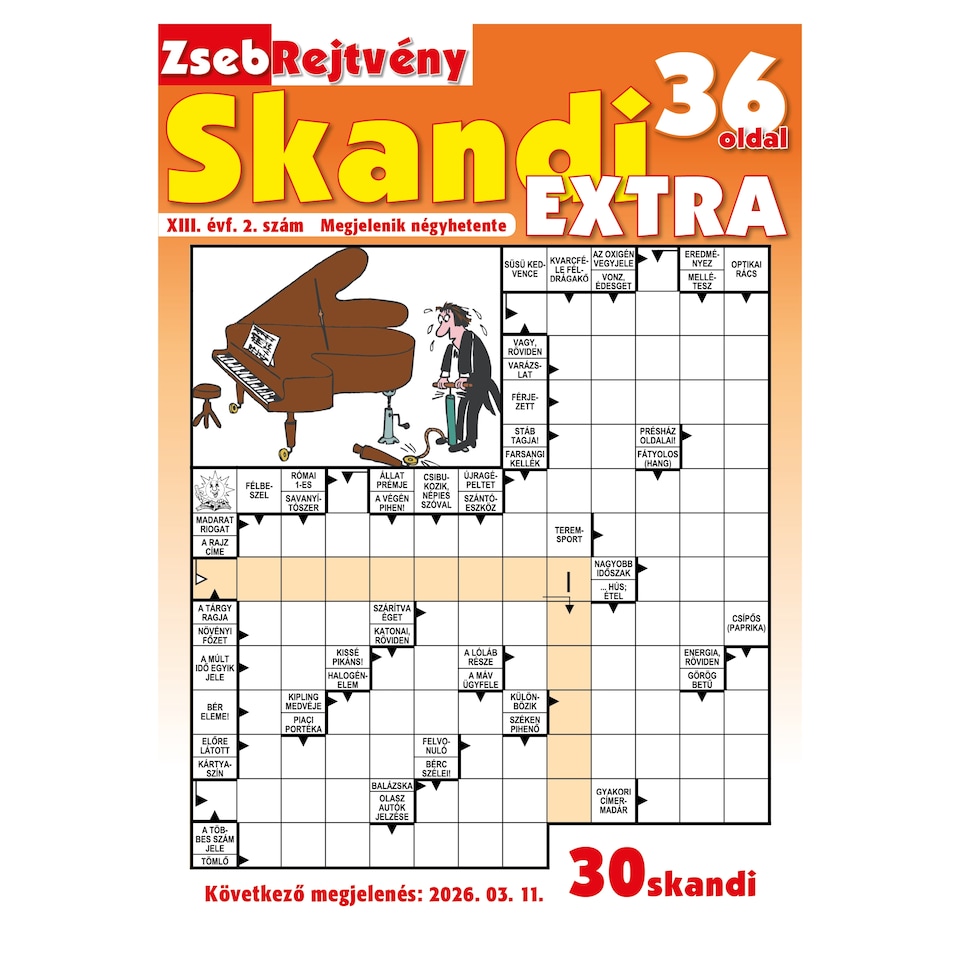 Zsebrejtvény Skandi Extra