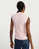 image 4 of F&F Cotton Modal Blend High Neck Sleeveless Top in Pink