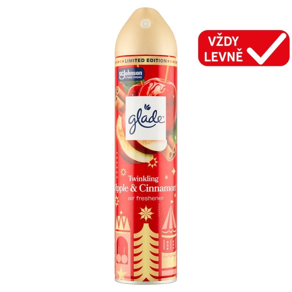 Obrázek 1 pro produkt Glade Twinkling Apple & Cinnamon osvěžovač vzduchu 300ml