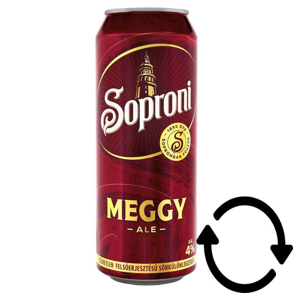 Soproni Meggy Ale Unfiltered Top-Fermented Beer Speciality 4% 500 ml