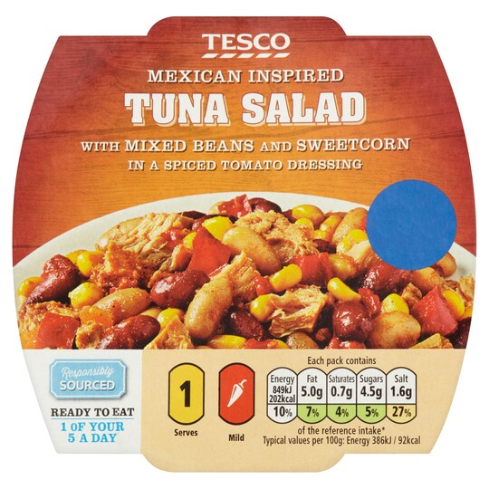 Tesco Tuna Salad Mexican 220G Tesco Groceries