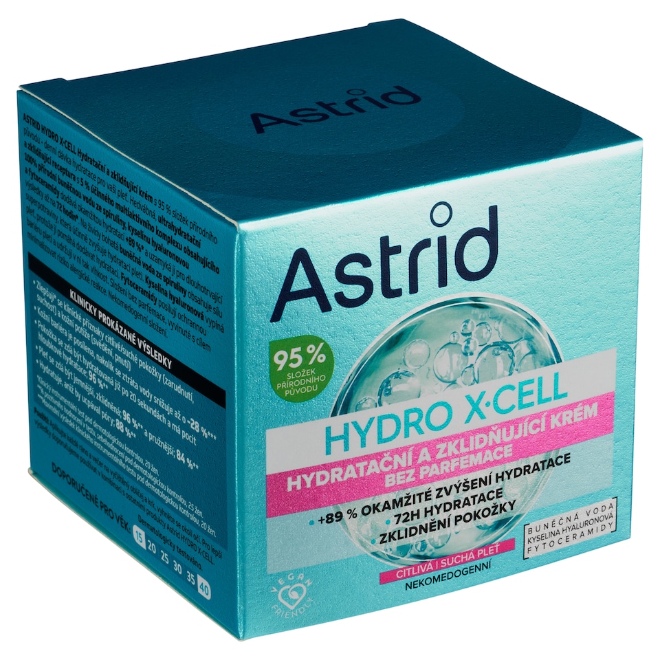 Obrázek 1 pro produkt Astrid Hydro X·Cell hydratační a zklidňující krém 50ml