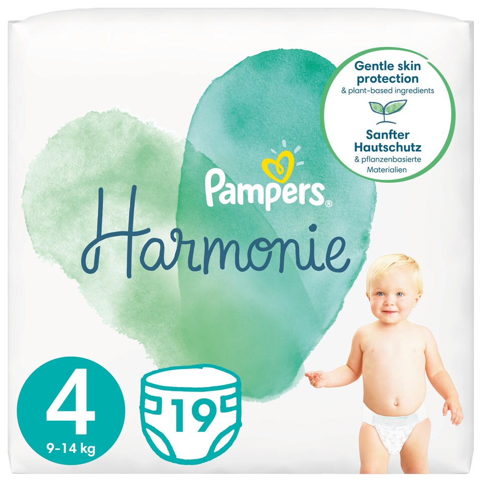 Pampers Harmonie Pelenka Méret 4, 19 db Pelenka, 9kg-14kg 1. kép