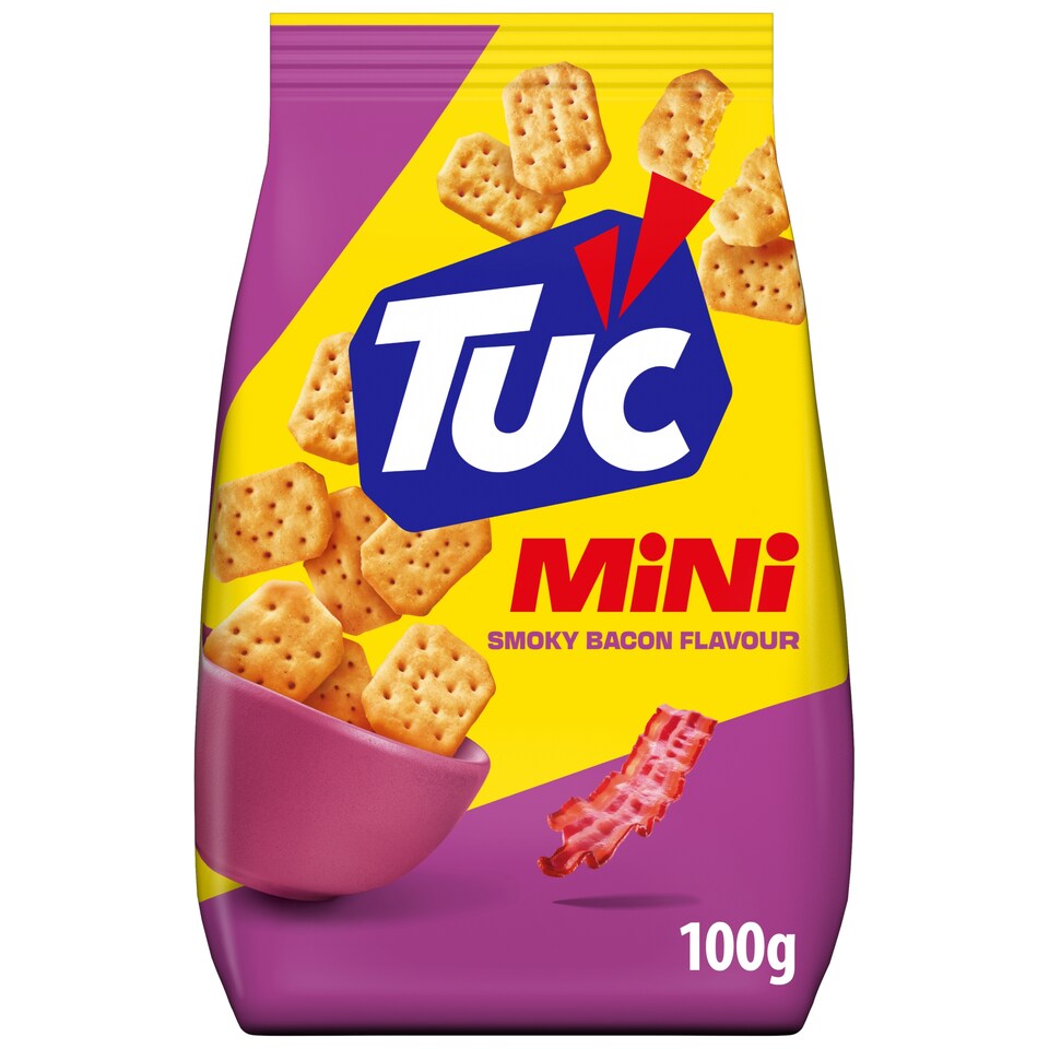 Tuc Krekry Mini s příchutí uzené slaniny 100g