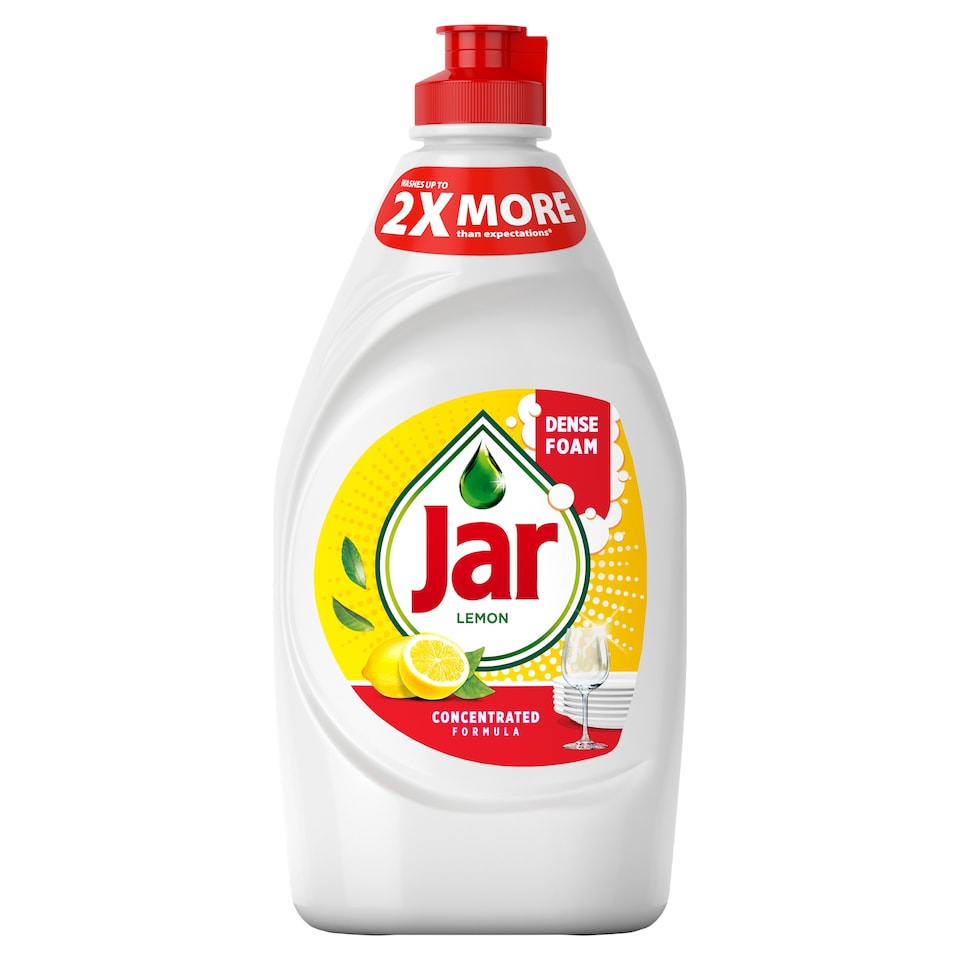 Jar Lemon Washing Up Liquid. No Soaking, No Grease, No Fuss  450 ML