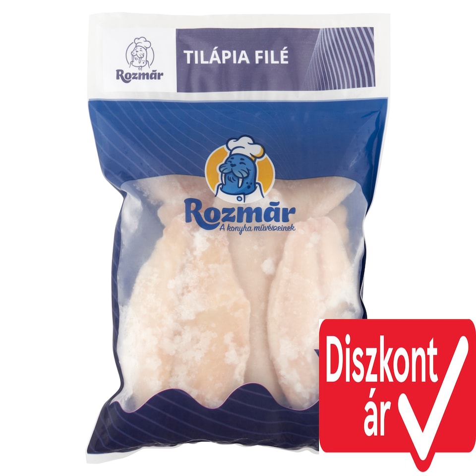 Rozmár Quick Frozen Glazed Tilapia Fillet 800 g