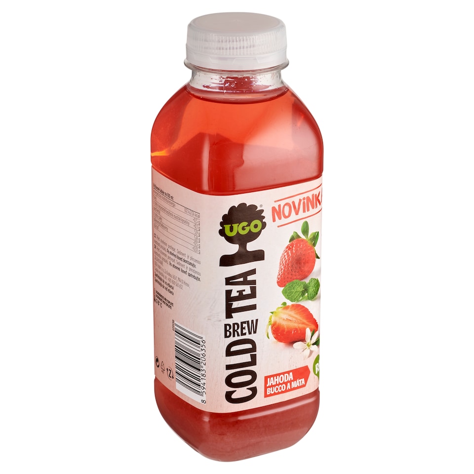 Ugo Cold Brew Tea jahoda, bucco a máta 500ml