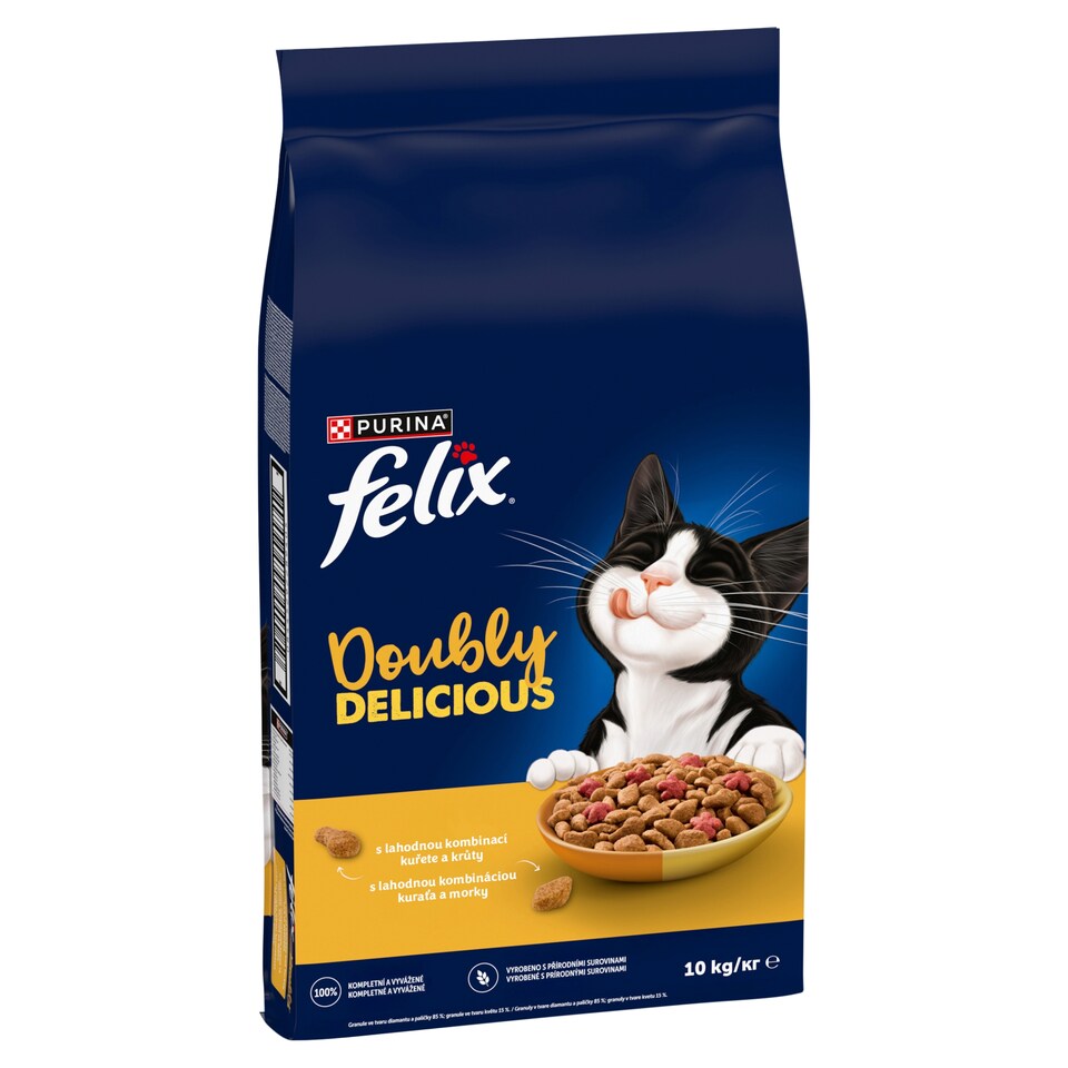 Obrázek 1 pro produkt Felix Doubly Delicious s lahodnou kombinací kuřete a krůty, bohaté na červenou řepu 10kg