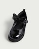 image 3 of F&F School Girls Patent Butterfly Mary Jane Shoes in Black