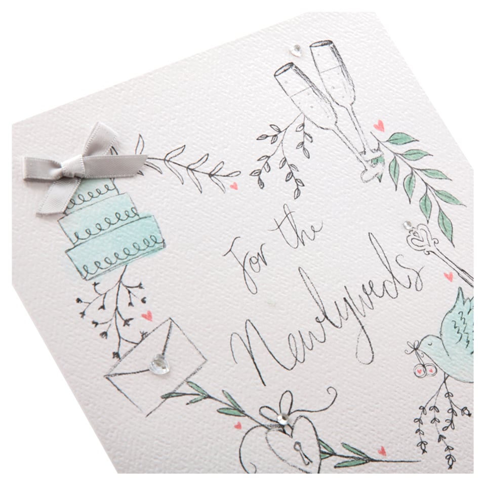 image 1 of Hallmark Wedding Card For The Newlyweds