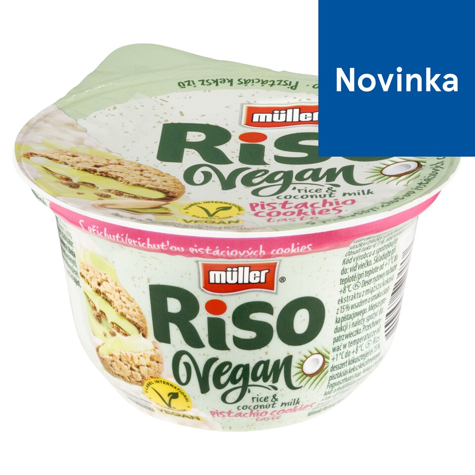 obrázok 1 z Müller Riso Vegan dezert z ryže s príchuťou pistáciových cookies 160 g