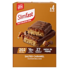 SlimFast Meal Replacement Bars Salted Caramel 4x60g