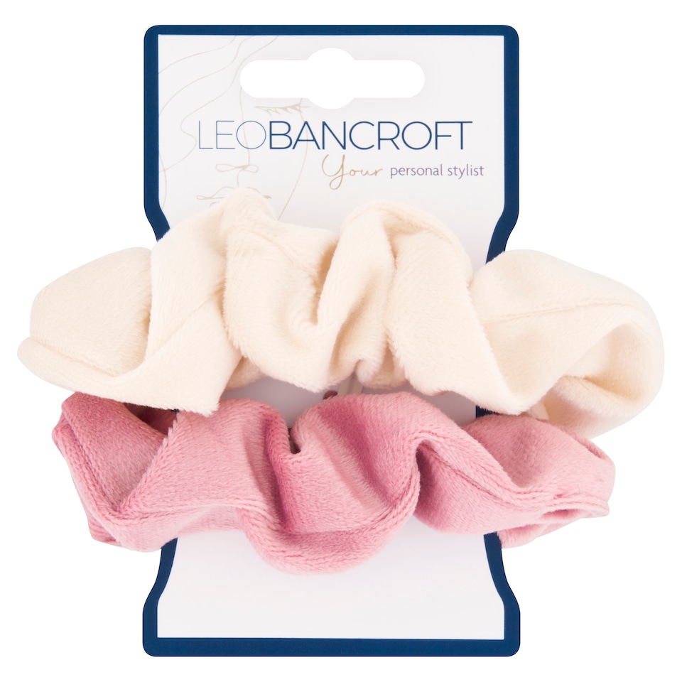 Leo Bancroft Velvet Scrunchies 2Pack