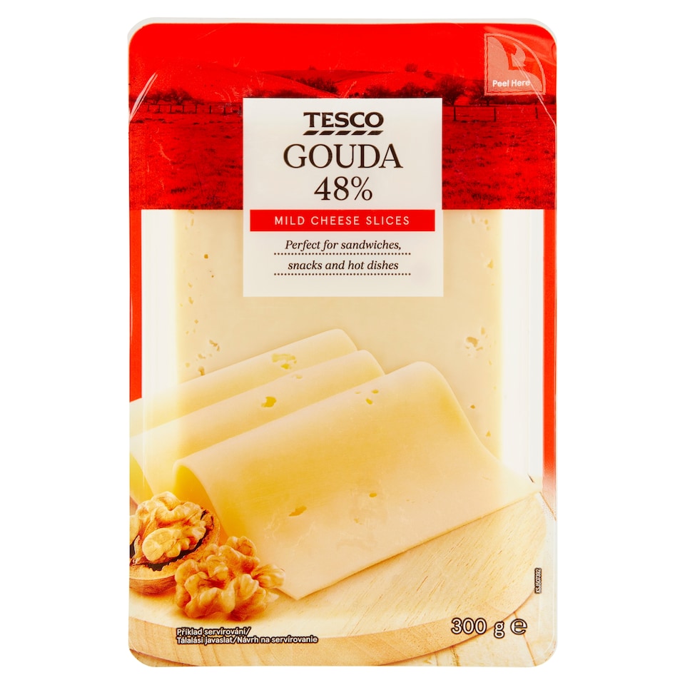Tesco Gouda Mild Cheese Slices 300 g