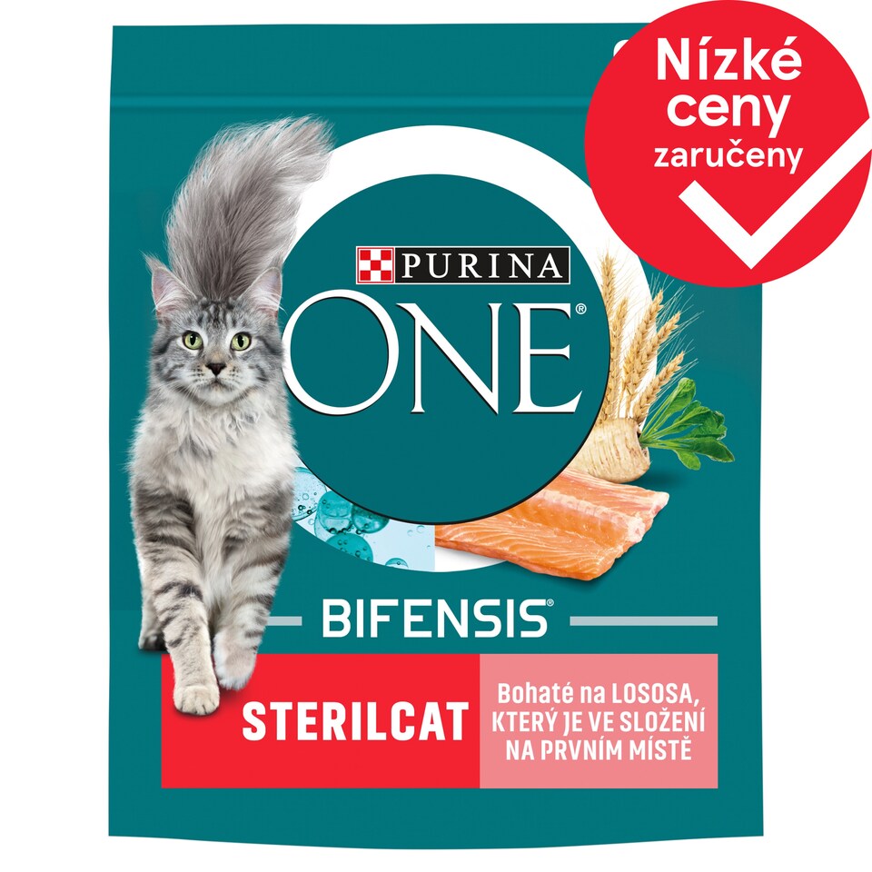 Purina ONE Sterilcat bohaté na lososa a celozrnné obiloviny 800g