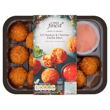 Tesco Finest 12 Chicken & Chorizo Paella Bites 280G