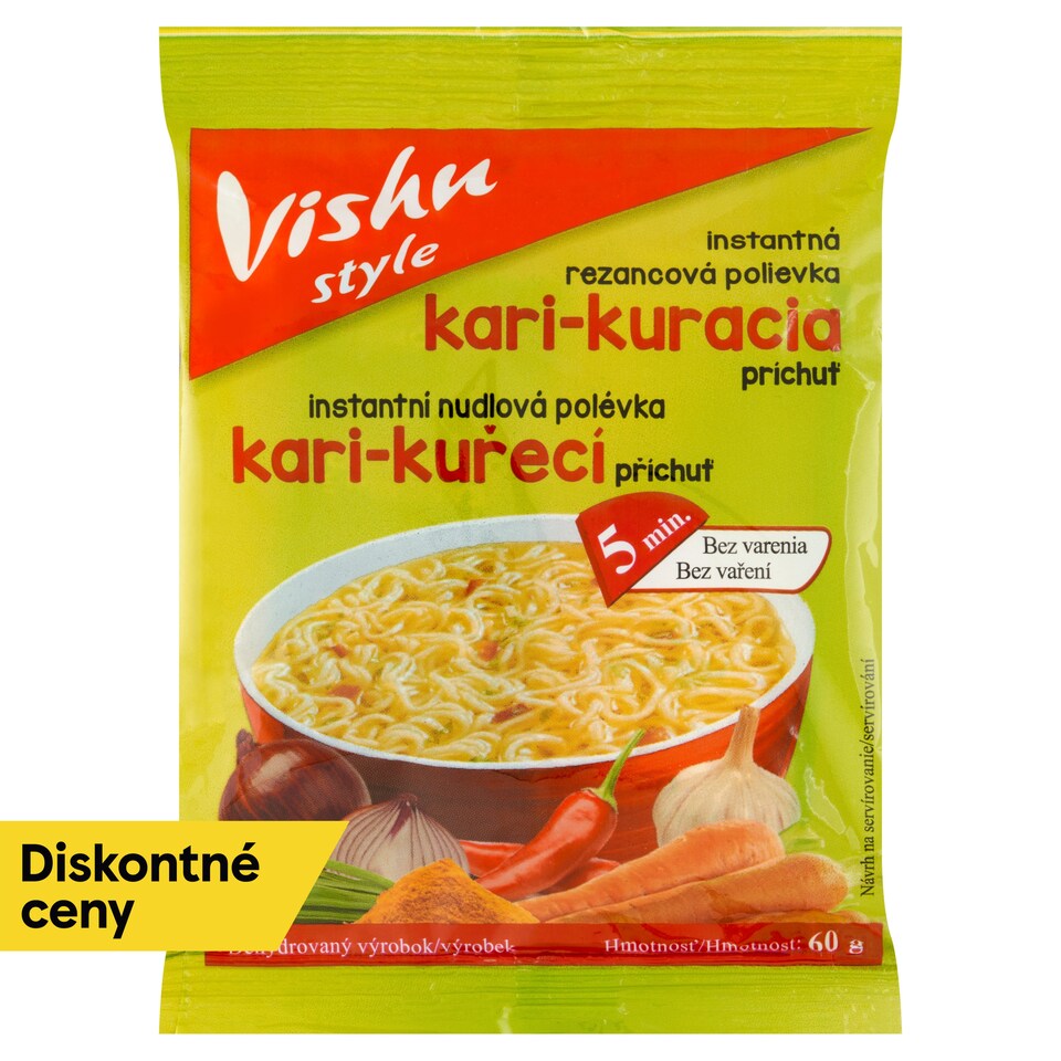 image 1 of Vishu Style Instant Noodle Soup Curry-Chicken Flavour 60 g