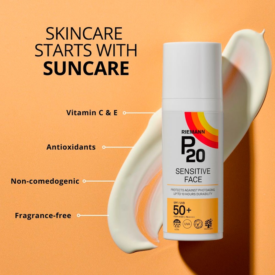 image 1 of P20 Sensitive Face Sunscreen Spf50+ 50G